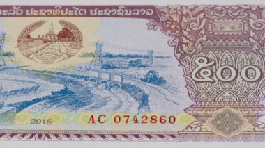 500 Laos kipi ulusal para birimi para yasal ihale tasarısı merkez bankası 2. Yüksek kalite 4k görüntü