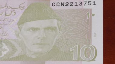 10 Pakistan rupisi ulusal para birimi para yasal ihale banknot tasarısı merkez bankası 2. Yüksek kalite 4k görüntü