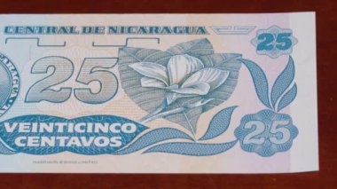 25 Nikaragua Cordoba Ulusal Para Birimi. Yasal ihale tasarısı Merkez Bankası 2. Yüksek kalite 4k görüntü