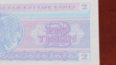 2 Kazakistan tiyn ulusal para birimi para yasal ihale banknot tasarısı Merkez Bankası 1. Yüksek kalite 4k görüntü