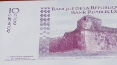10 Haitili gurme ulusal para birimi para yasal ihale banknot tasarısı Merkez Bankası 2. Yüksek kalite 4k görüntü