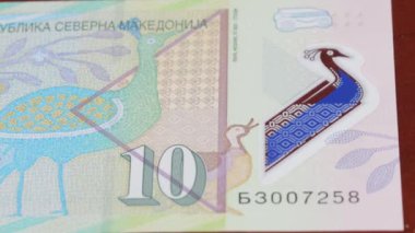 10 Makedonya dinarı ulusal para birimi para yasal ihale banknot tasarısı merkez bankası 2. Yüksek kalite 4k görüntü