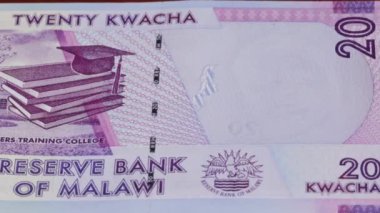 20 Malawian kwacha ulusal para birimi. Yasal ihale faturası Merkez Bankası 1. Yüksek kalite 4k görüntü