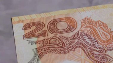 20 kina Papua Yeni Gine Ulusal Para Birimi Yasal İhale Tasarısı 6 'yı kapattı. Yüksek kalite 4k görüntü