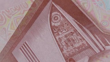 20 kina Papua Yeni Gine ulusal para birimi yasal ihale banknotu 3 'ü kapat. Yüksek kalite 4k görüntü