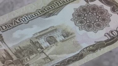 1000 Afgan ulusal para birimi yasal ihale banknotu beşi kapattı. Yüksek kalite 4k görüntü
