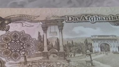 1000 Afgan ulusal para birimi yasal ihale banknot tasarısı 6 kapanıyor. Yüksek kalite 4k görüntü
