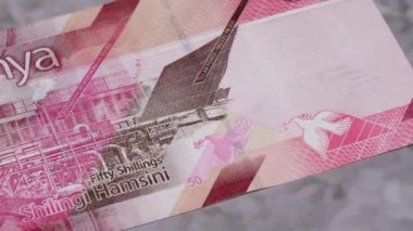 50 Kenya şilini ulusal para. Yasal ihale faturası Merkez Bankası 4. Yüksek kalite 4k görüntü
