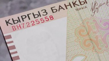 1 Kırgızistan som ulusal para birimi para yasal ihale faturası merkez bankası 5. Yüksek kalite 4k görüntü