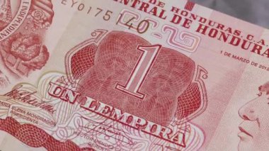 1 Honduras lempira ulusal para birimi yasal ihale banknot tasarısı merkez bankası 5. Yüksek kalite 4k görüntü