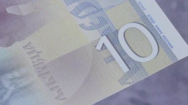 10 Sırp dinarı ulusal para birimi, yasal ihale bonosu, Merkez Bankası 8. Yüksek kalite 4k görüntü