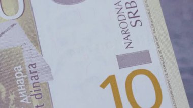 10 Sırp dinarı ulusal para birimi, yasal ihale teklifi, Merkez Bankası 4. Yüksek kalite 4k görüntü