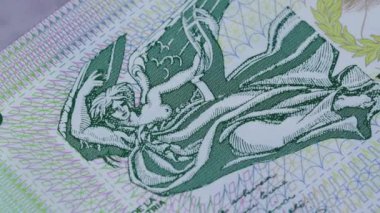 20 peso Uruguay parası ulusal para birimi yasal banknot tasarısı merkez bankası 5. Yüksek kalite 4k görüntü