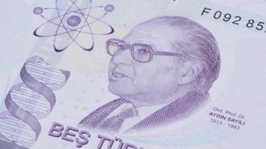 5 Türk lirası ulusal para birimi, yasal ihale banknot tasarısı, Merkez Bankası 6. Yüksek kalite 4k görüntü