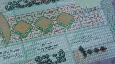 1000 Lübnan sterlini ulusal para birimi para yasal ihale banknot tasarısı merkez banka 5. Yüksek kalite 4k görüntü