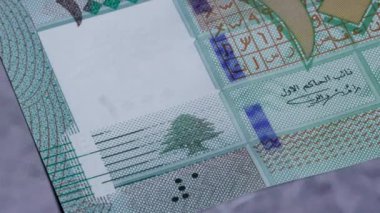 1.000 Lübnan sterlini ulusal para birimi yasal ihale faturası merkez bankası 6. Yüksek kalite 4k görüntü