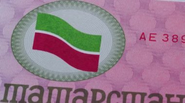 100 Tataristan ulusal para birimi para yasal ihale banknot tasarısı merkez bankası 3. Yüksek kalite 4k görüntü