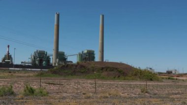 4 Cholla kömür santrali Joseph City Arizona dış yazı işleri. Yüksek kalite 4k görüntü