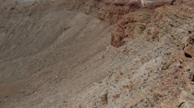 28 Meteor krateri göktaşı manzarası Winslow Arizona çöl seyahati. Yüksek kalite 4k görüntü