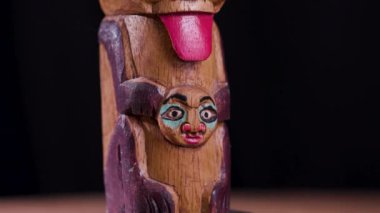 Alaska totemi sembolü heykel 1. Yüksek kalite 4k görüntü