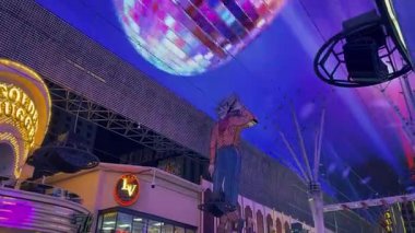 8 Mayıs 2025 editör Las Vegas ABD Vegas Vic ve LED tavan Fremont Street Las Vegas Nevada 12. Yüksek kalite 4k görüntü