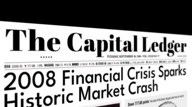 Bu video, Capital Ledger gazetesi aracılığıyla önemli bir tarihi anı araştırıyor, 2008 mali krizi ve bunun etkilerine odaklanıyor.