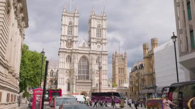Londra, İngiltere 27 Temmuz 2025: Westminster Abbey Londra Gotik Katedral Kilisesi İngiltere