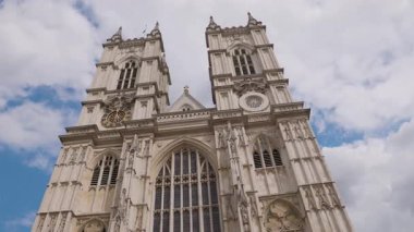 Londra, İngiltere 27 Temmuz 2025: Westminster Abbey Londra Gotik Katedral Kilisesi İngiltere
