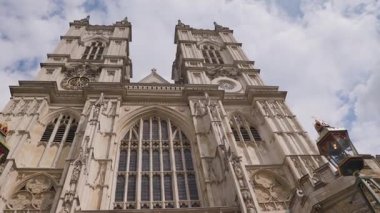 Londra, İngiltere 27 Temmuz 2025: Westminster Abbey Londra Gotik Katedral Kilisesi İngiltere