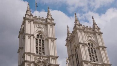 Londra, İngiltere 27 Temmuz 2025: Westminster Abbey Londra Gotik Katedral Kilisesi İngiltere