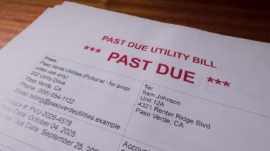 Kamu Faturası Kamu Hizmetleri Ödeme Uyarısı Uyarısı 3. Yüksek kalite 4k görüntü