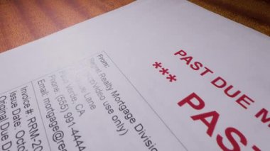 İpotek faturası gecikmiş ödeme hatırlatma tebligatı 2. Yüksek kalite 4k görüntü