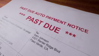 Otomobil ödemesi gecikmiş araba finansmanı gecikmiş fatura ihbarı 2. Yüksek kalite 4k görüntü