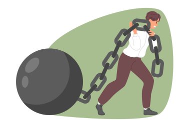 İşadamı ağır iş yükünü çekiyor ve kariyer, eğitim veya iş hayatında hedefe ulaşmak istiyor. Hırslı genç işadamı profesyonelliği göstermek için karmaşık görevler üstleniyor..