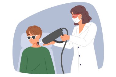 Doktor deri mürekkebini temizlemek için insan boynundaki dövmeyi lazer tıbbi malzemelerle temizliyor. Dövmeyi insan vücudundan çıkarıp imajını değiştirme ve resmi etkinliklere katılma süreci.