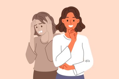 Görünüşte mutlu bir kadın kötü duygularını saklar ve gülümseyerek başkalarını sorunlarıyla rahatsız etmemeye çalışır. İç karartıcı duygular yaşayan iş kadını kendine güvenin sayesinde sakinliğini gösteriyor..