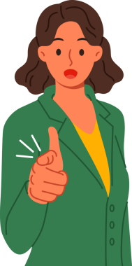 İş kadını ekranı işaret ederek seni hayatta başarı elde etmek için harekete geçmemekle suçluyor. İş kızı, kariyerindeki talihsiz tesadüflere şaşırarak ağzını açar.