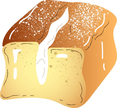 Pastaneden Brioche tatlı yemeği.