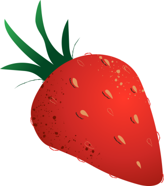 Çilekli taze organik.