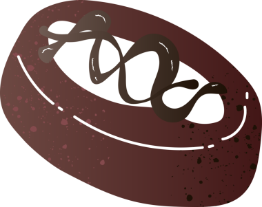 Tatlı kahveli kek, tatlı yemek.