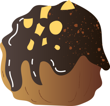 Çikolatalı tatlı ile kremalı pasta.