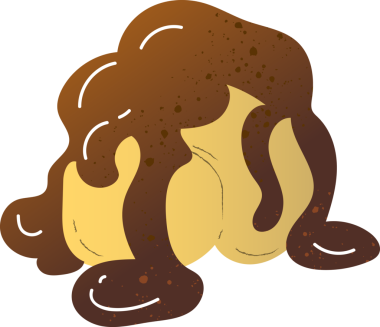 Tatlı kahvaltıda profiterol tatlısı.