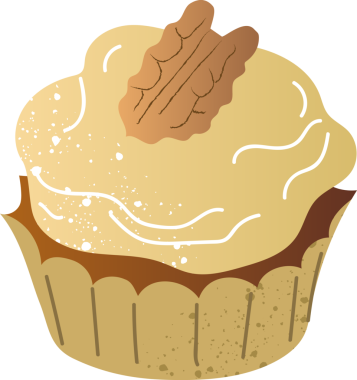 Cevizli kek ve tatlı.