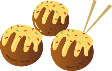 Fast food restoranından Takoyaki.