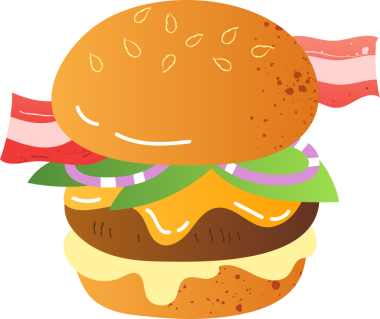 Pastırmalı hamburger fast food