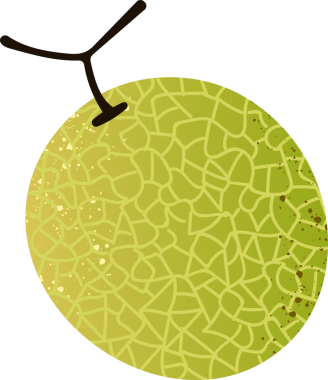 Tam kavun yeşili taze meyve.