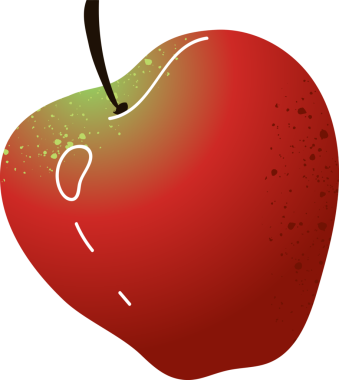 Tam kırmızı elma taze meyve.