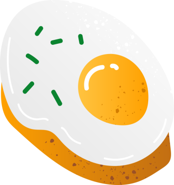 Kızarmış yumurtalı sandviç.