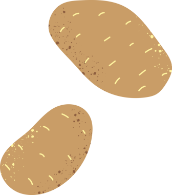 Patates, organik taze sebzeler.