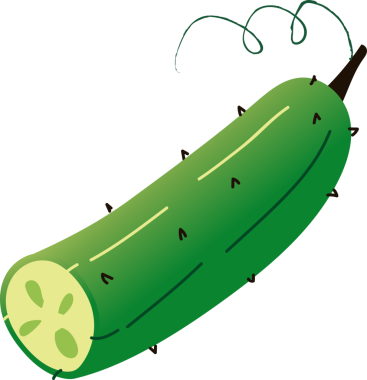 Tamamen dikenli salatalık organik sebzeler.